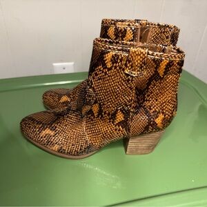 Snakeskin Ankle Boots